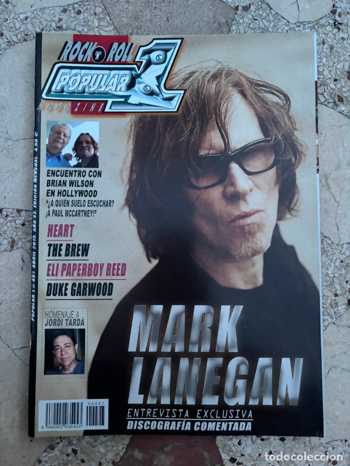 Revistas de m&uacute;sica: POPULAR 1 N&ordm; 497. ENTREVISTA MARK LANEGAN. BRIAN WILSON. THE BREW. ELI PAPERBOY REED. GARWOOD.