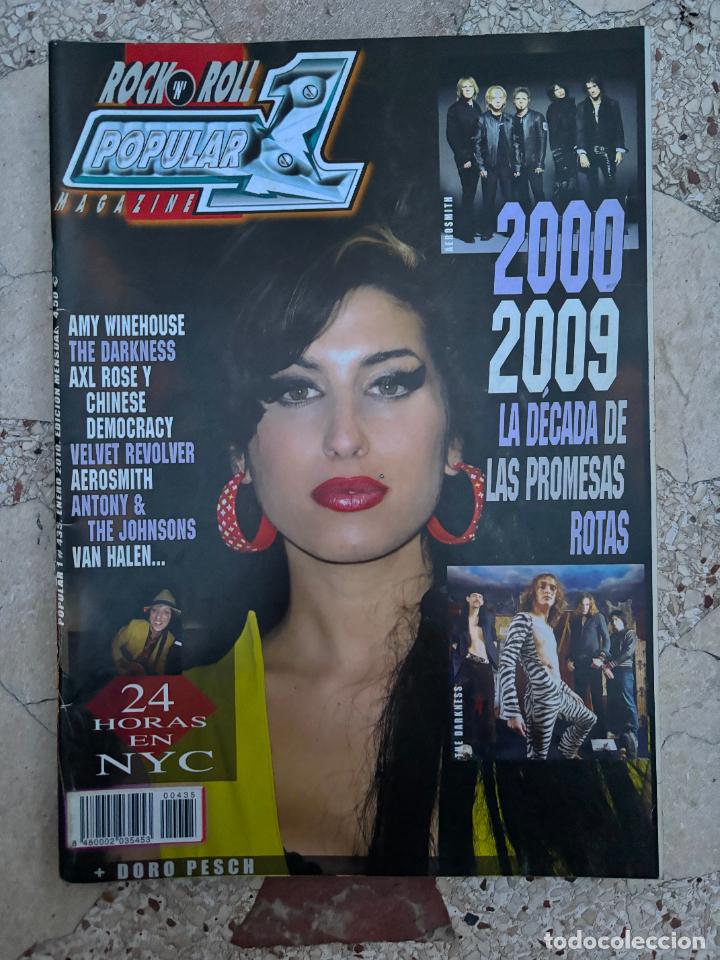 Revistas de m&uacute;sica: POPULAR 1 N&ordm; 435. AMY WINEHOUSE. THE DARKNESS. AXL ROSE. CHINESE DEMOCRACY. VELVET REVOLVER.