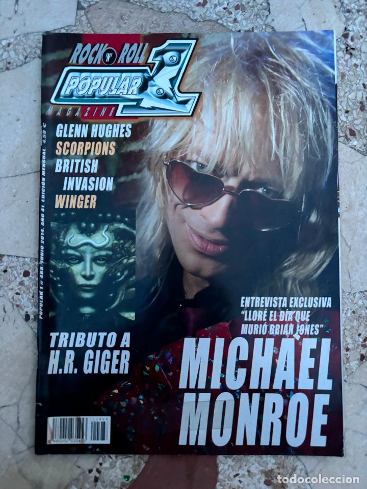 Revistas de m&uacute;sica: POPULAR 1 N&ordm; 488. MICHAEL MONROE. H.R. GIGER. SCORPIONS. GLENN HUGHES. BRITISH INVASION. WINGER.
