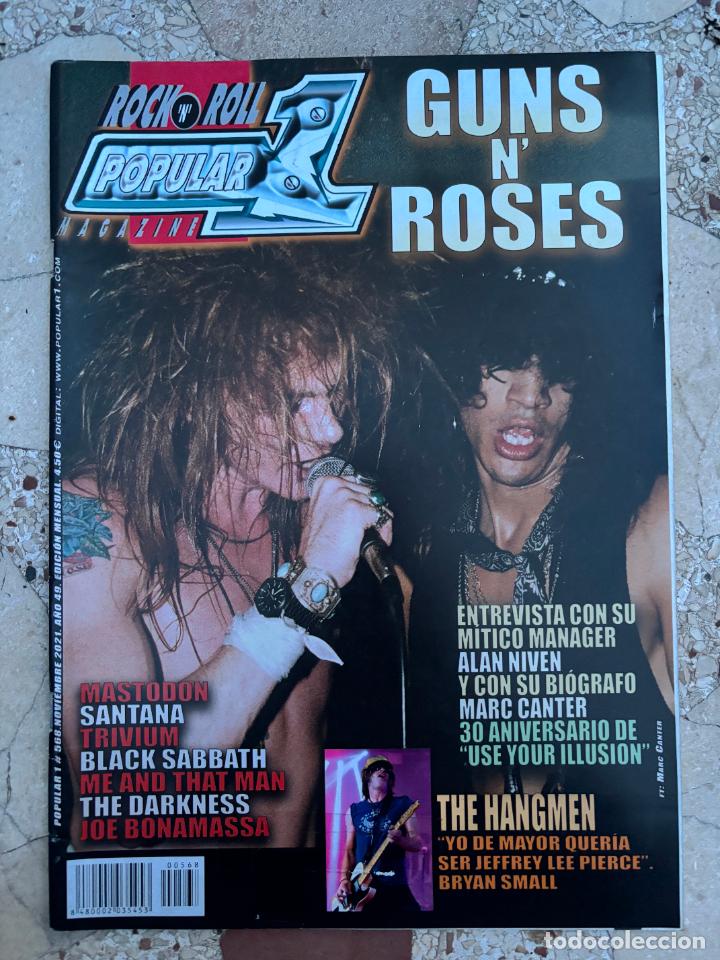 Revistas de m&uacute;sica: POPULAR 1 N&ordm; 568. THE HANGMEN. MASTODON. SANTANA. TRIVIUM. BLACK SABBATH. THE DARKNESS.