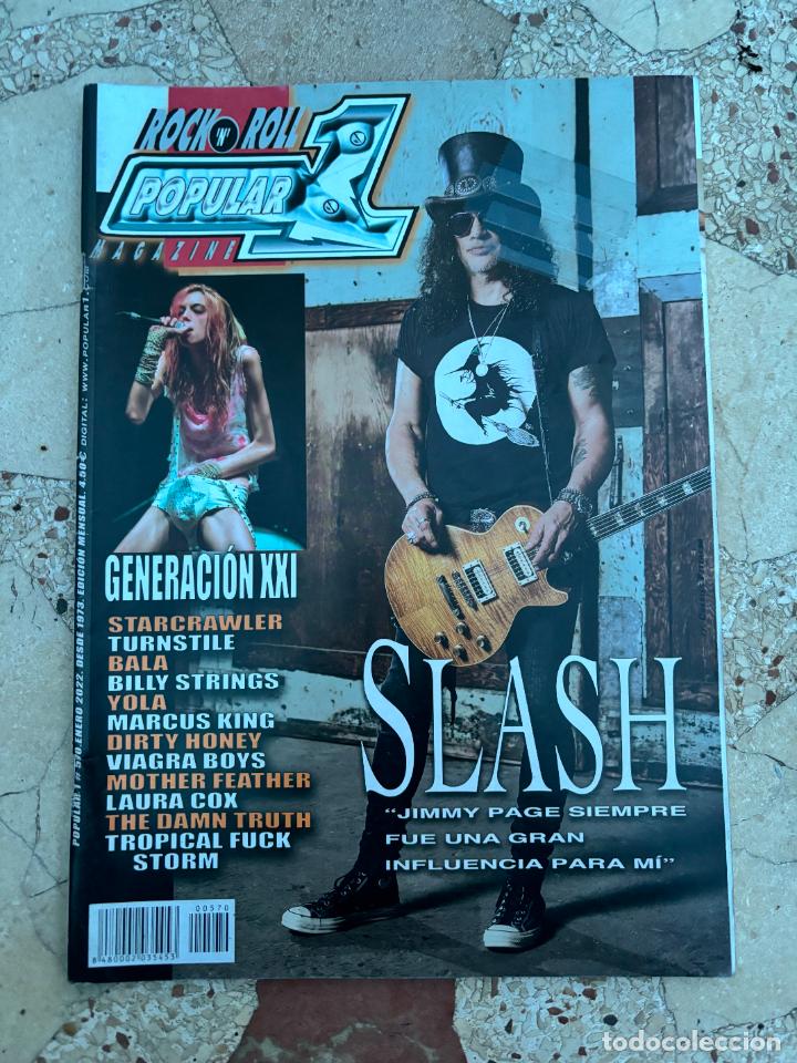 Revistas de m&uacute;sica: POPULAR 1 N&ordm; 570. SLASH. STARCRAWLER. TURNSTILE. BALA. BILLY STRINGS. MARCUS KING. DIRTY MONEY.