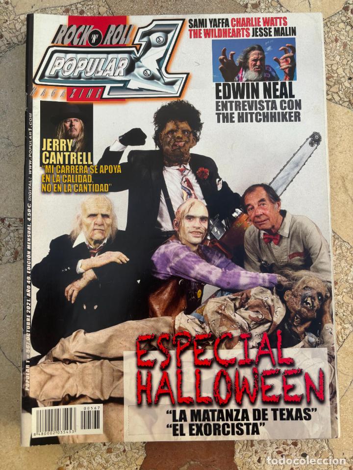 Revistas de m&uacute;sica: POPULAR 1 N&ordm; 567. ESPECIAL HALLOWEEN. JERRY CANTRELL. EDWIN NEAL. SAMI YAFFA. CHARLIE WATTS.