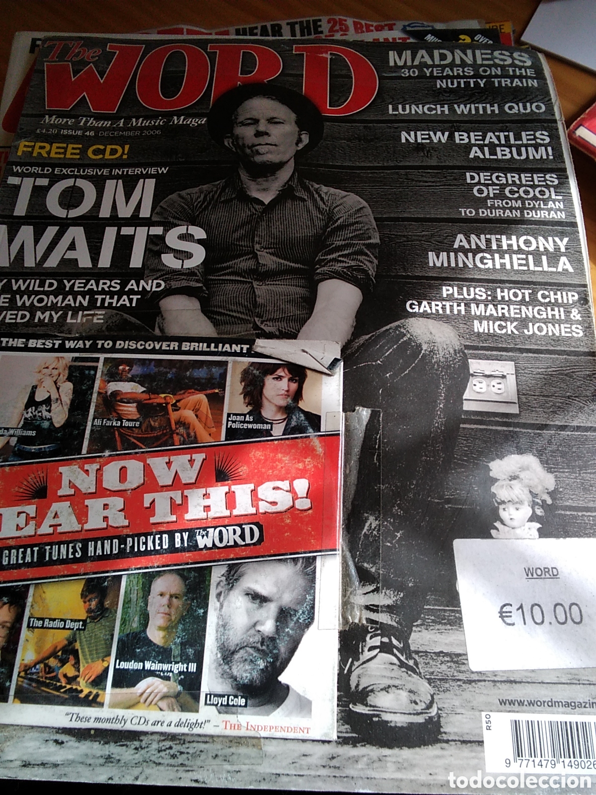 Magazines de musique: The Word revista m&uacute;sica inglesa a&ntilde;o 2006 diciembre Tom waits incluye cd
