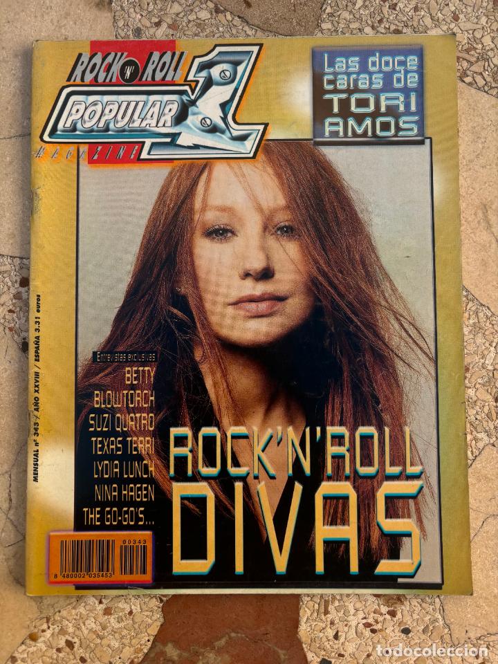 Revistas de m&uacute;sica: POPULAR 1 N&ordm; 343. ROCK N'ROLL DIVAS. TORI AMOS. BETTY. BLOWTORCH. SUZI WUATRO. TEXAS TERRI.