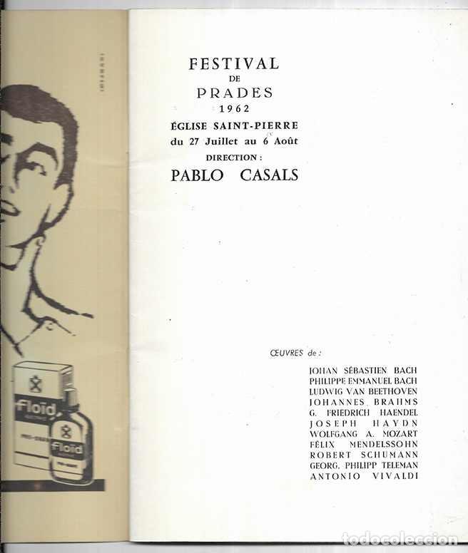 Revistas de m&uacute;sica: Festival de Prades MCMLXII