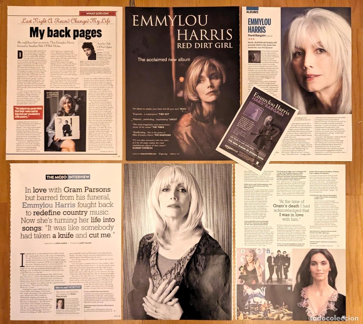Magazines de musique: EMMYLOU HARRIS lote prensa magazine clippings 1970s/2000s photos Ads Icon country singer