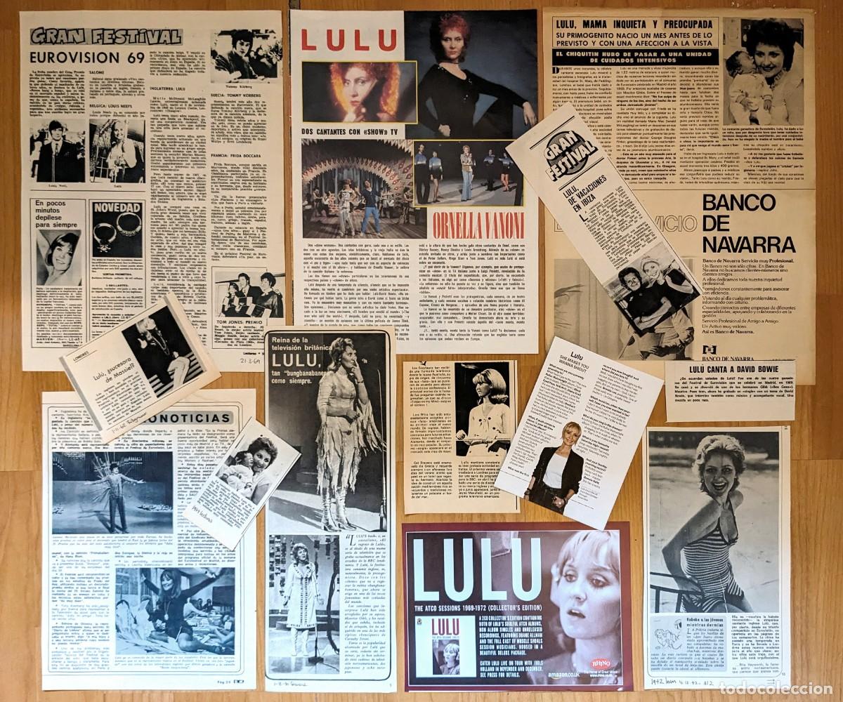 Magazines de musique: LULU lote prensa spain uk magazine articles 1960s/1970s clippings photos british singer
