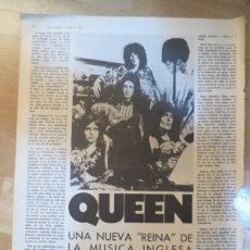 Revistas de música: QUEEN: REPORTAJE ENERO 1974