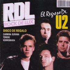 Revistas de música: REVISTA ROCK DE LUX NUMERO 28 U2