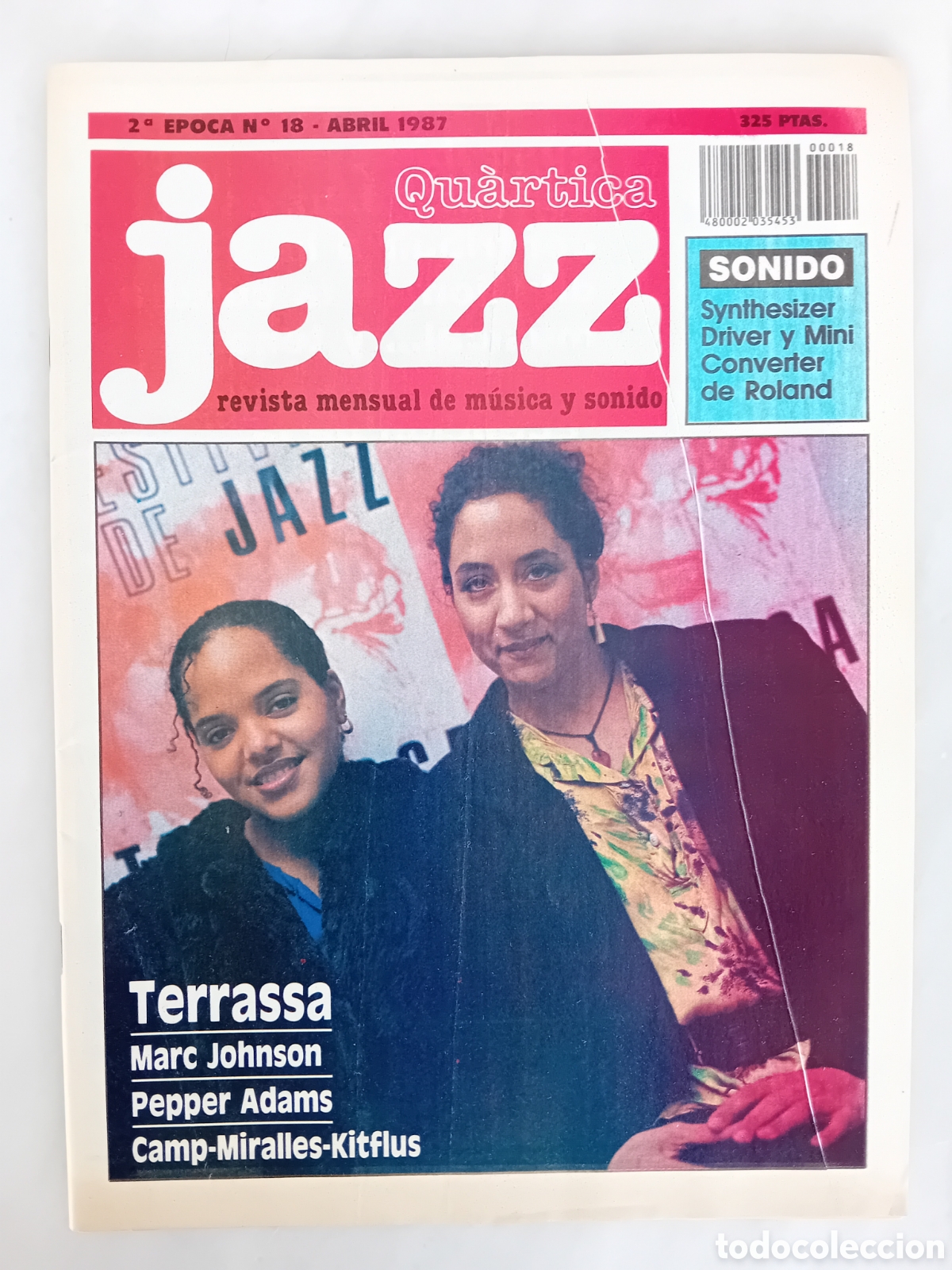 Magazines de musique: revista jazz 1987 terrasa marc Johnson