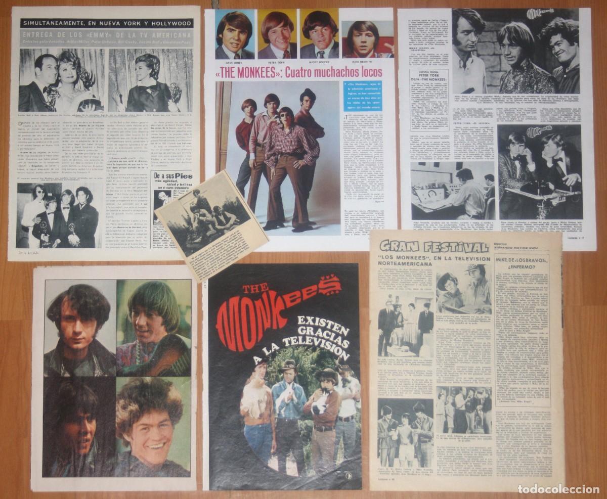 Music magazines: THE MONKEES lote prensa spain magazine clippings 1960s photos Dave Jones Micky Dolenz