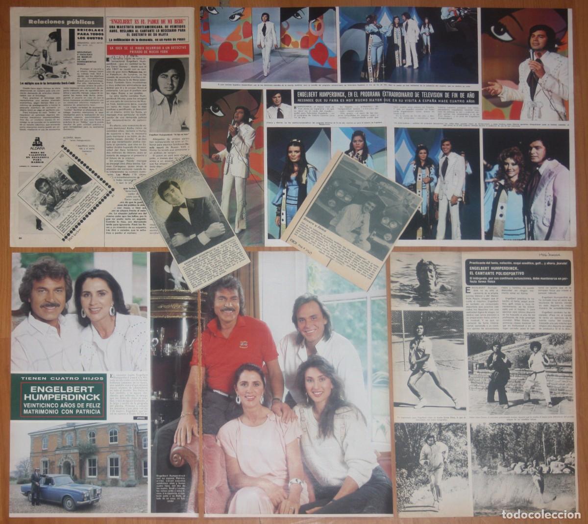 Magazines de musique: ENGELBERT HUMPERDINCK lote prensa spain magazine clippings 1960s/80s photos UK Singer Musician