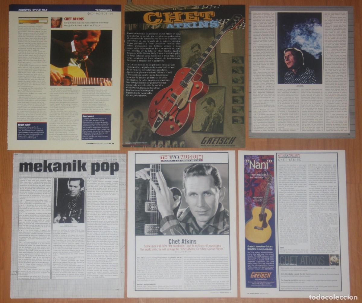 Magazines de musique: CHET ATKINS lote prensa magazine clippings 1970s/00s photos country USA musician guitarrist