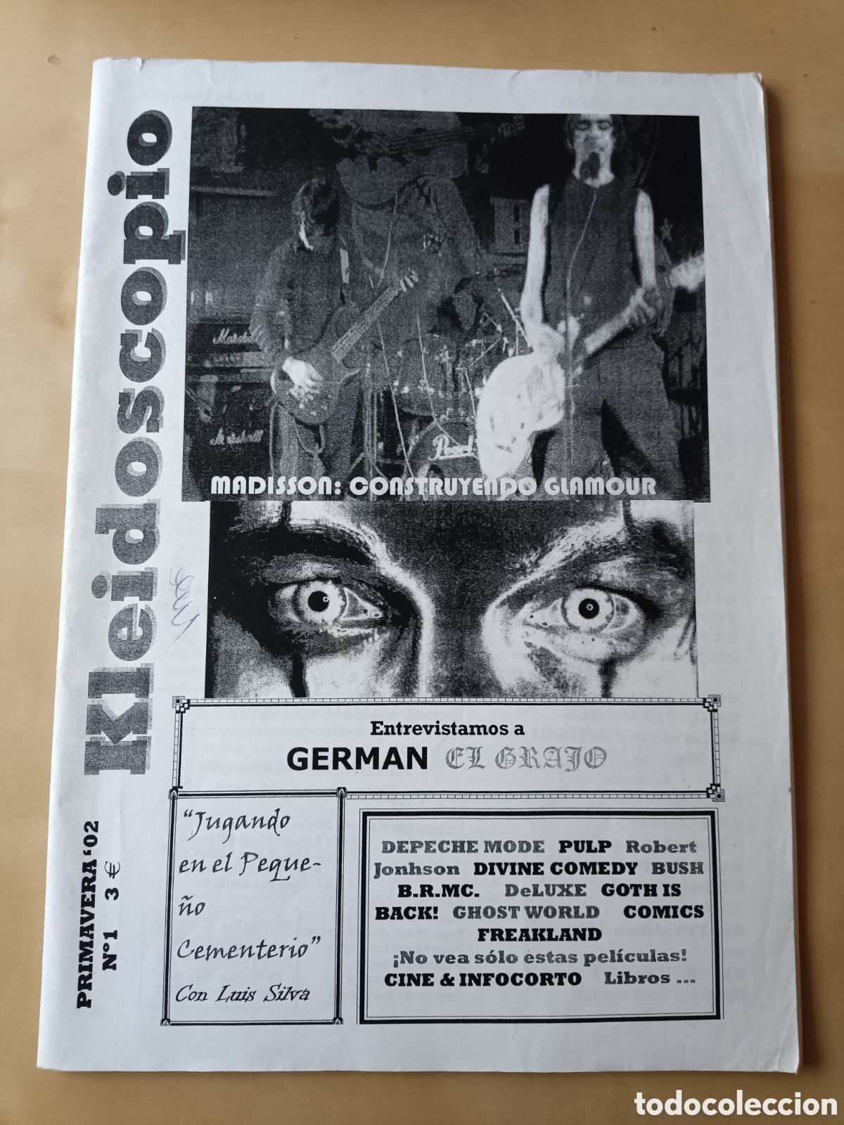Revistas de m&uacute;sica: FANZINE KLEIDOSCOPIO N&deg; 1 PRIMAVERA 2002 DEPECHE MODE PULP DIVINE COMEDY DELUXE c7
