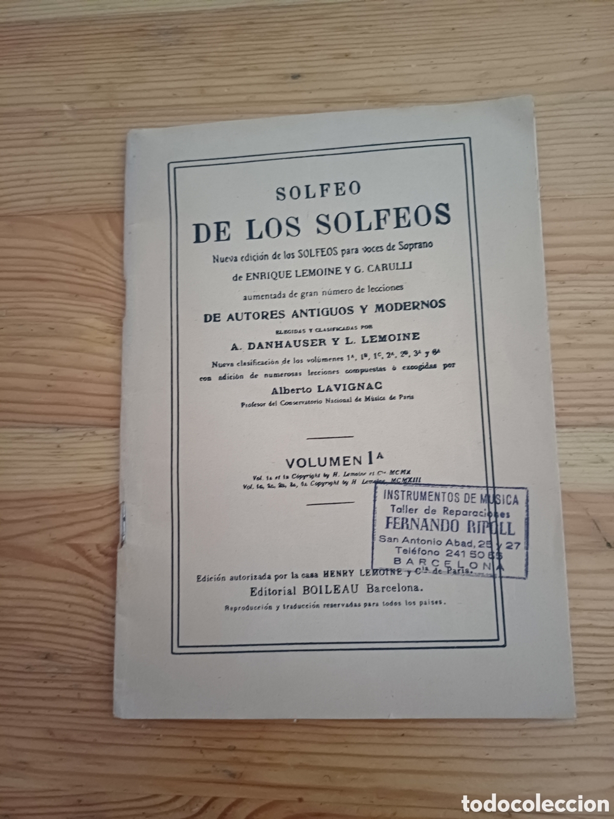 Magazines de musique: Solfeo de los solfeos 1A Lemoine Carulli Danhauser Lavignac - voces de Soprano