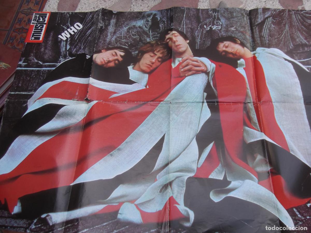 Music magazines: poster doble de la revista , gran musical, who y quadrophenia 82x59, no clavado en la pared