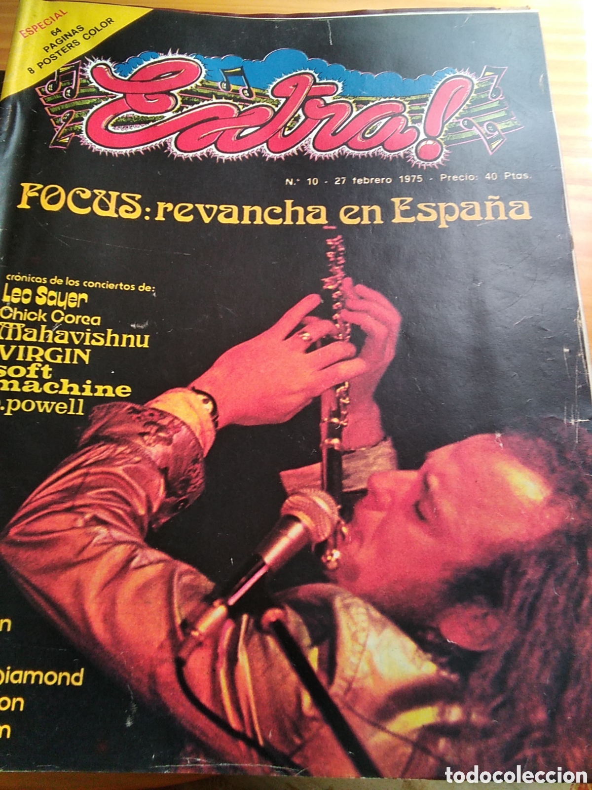 Magazines de musique: Extra revista musical n&uacute;mero 10 febrero 1975 incluye 8 p&oacute;sters