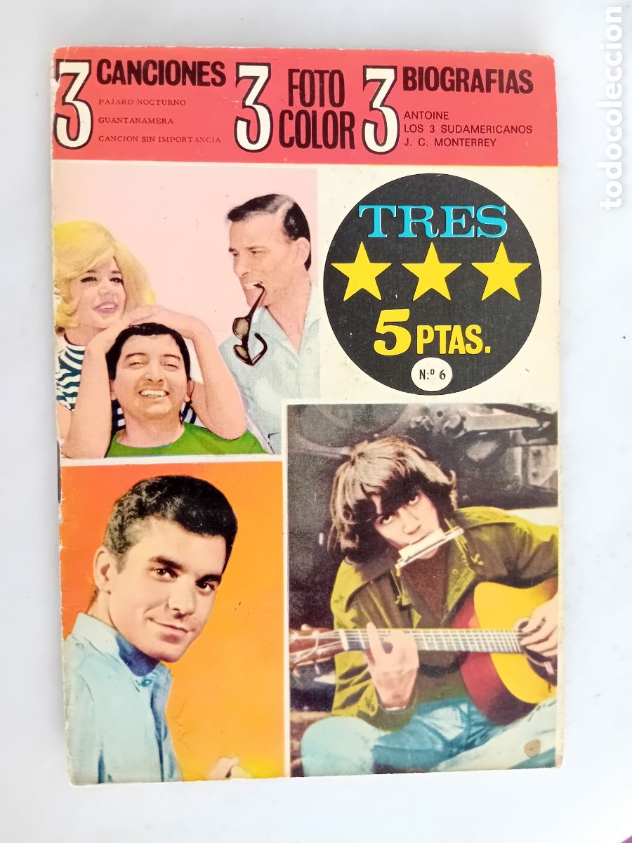Music magazines: revista tres estrellas a&ntilde;os 60