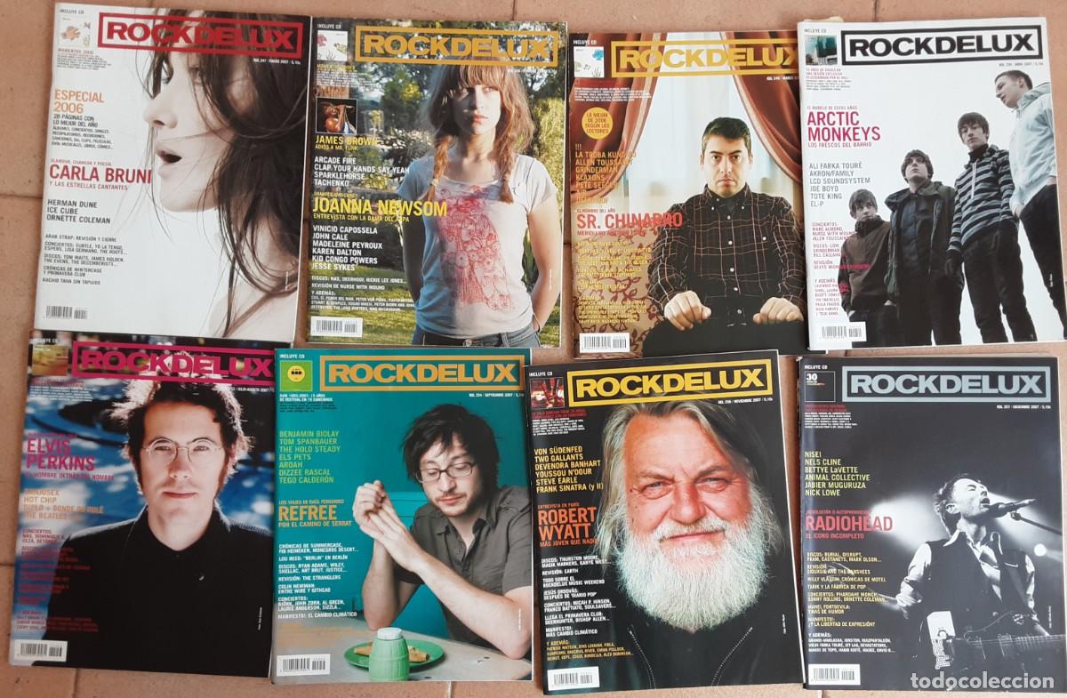 Music magazines: Lote de 8 revistas Rockdeluxe de 2007, tambi&eacute;n sueltas a 2,50 euros
