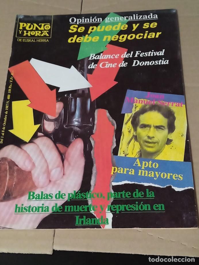 Revistas de m&uacute;sica: PUNTO Y HORA 1987 / JOAN MANUEL SERRAT APTO PARA MAYORES