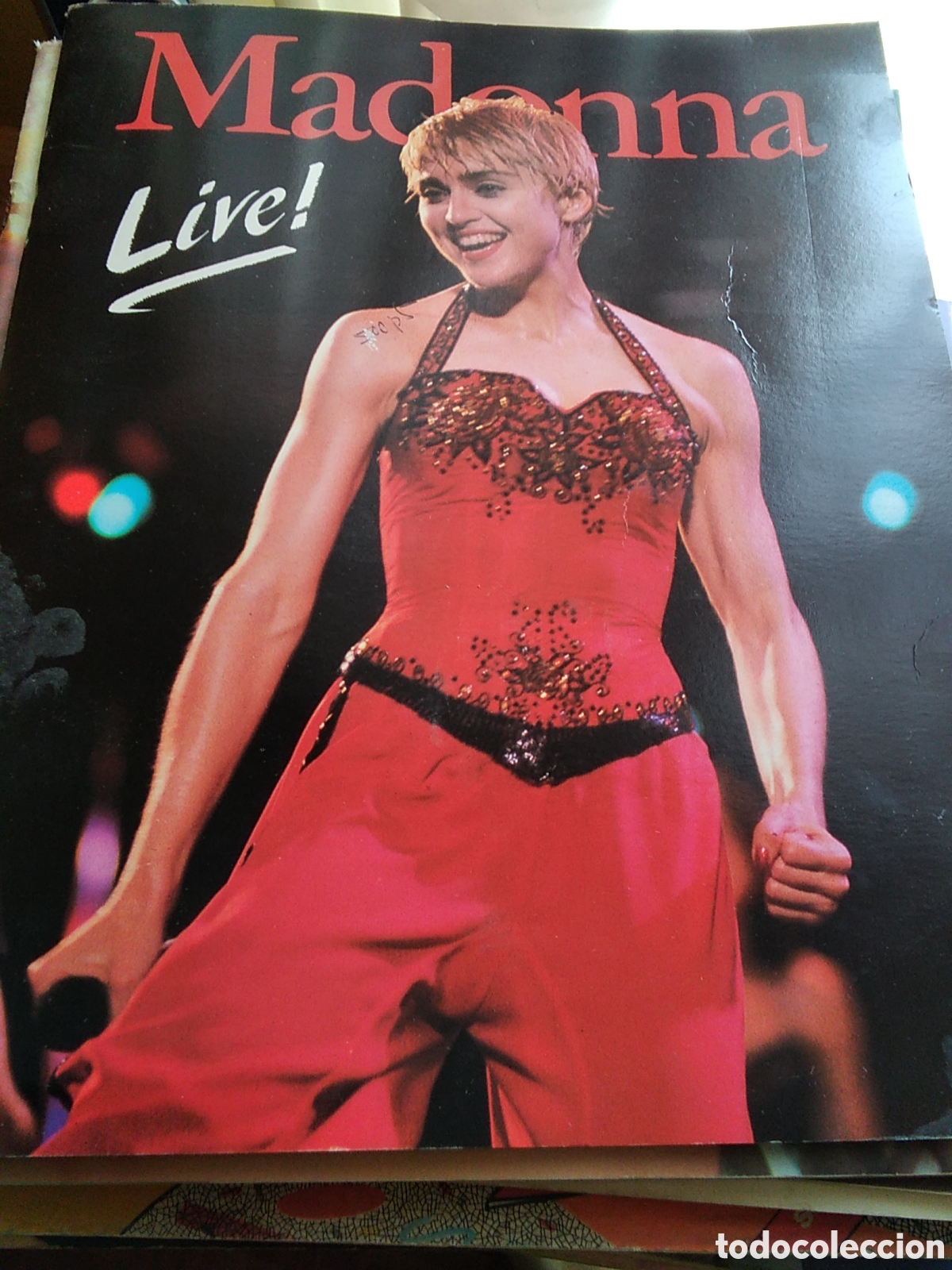 Revistas de m&uacute;sica: Madonna live revista musical monogr&aacute;fica concierto a&ntilde;o 1987 incluye p&oacute;ster