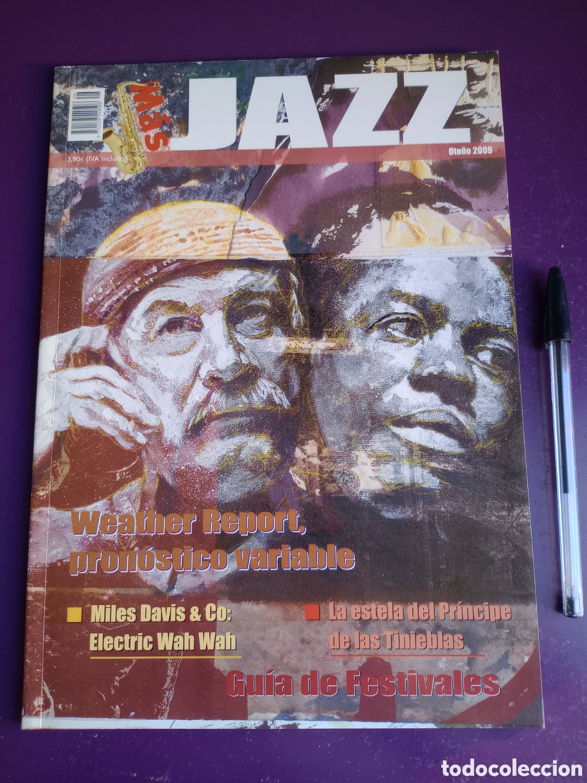 Revistas de m&uacute;sica: REVISTA MAS JAZZ - OTO&Ntilde;O 2009 - WEATHER REPORT, MILES DAVIS, JOHN SCOFIELD, VICTOR DE DIEGO,
