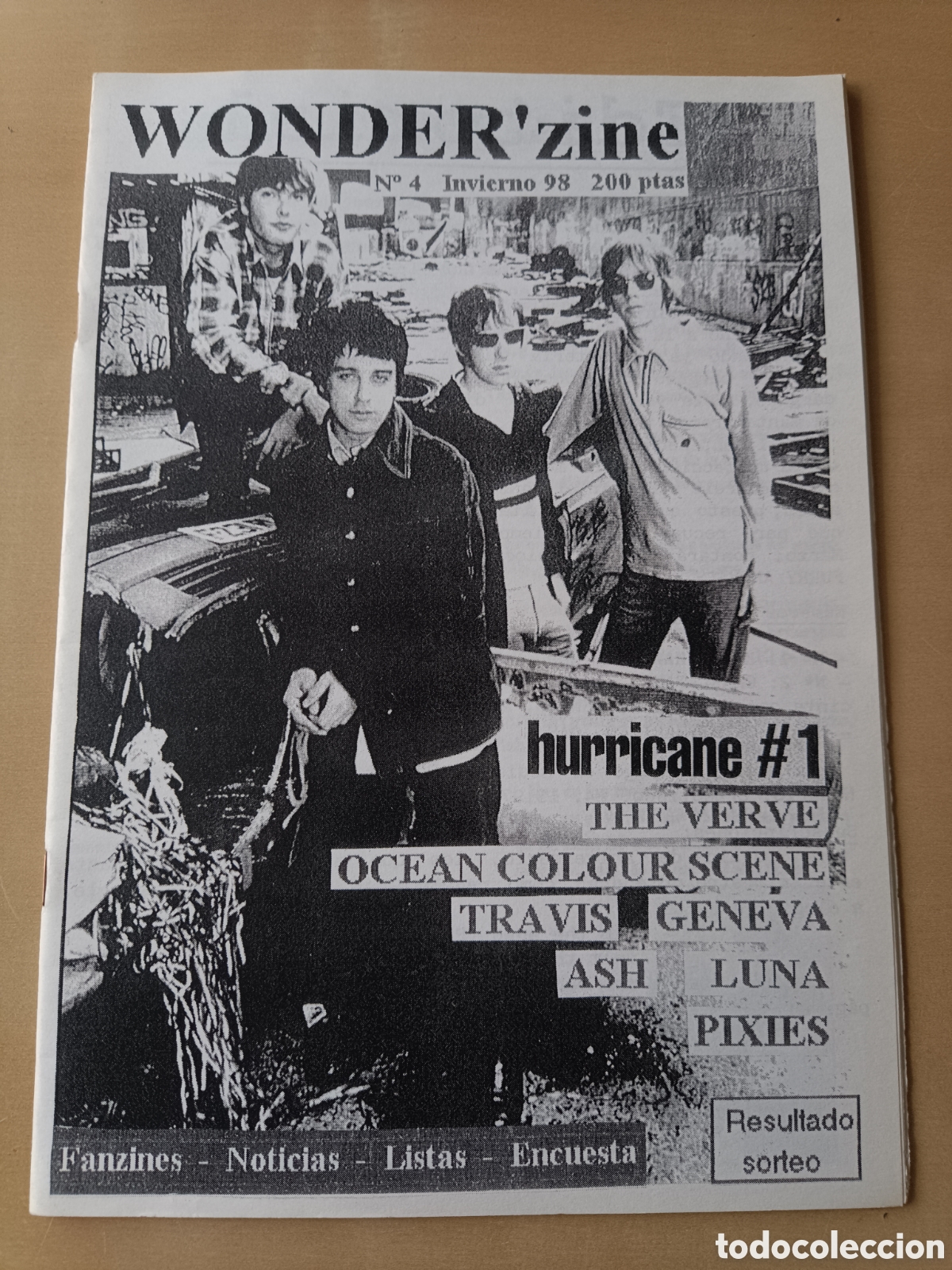 Music magazines: FANZINE WONDER 'ZINE N&deg; 4 INVIERNO 98 HURRICANE #1 THE VERVE ASH PIXIES OCEAN COLOUR SCENE