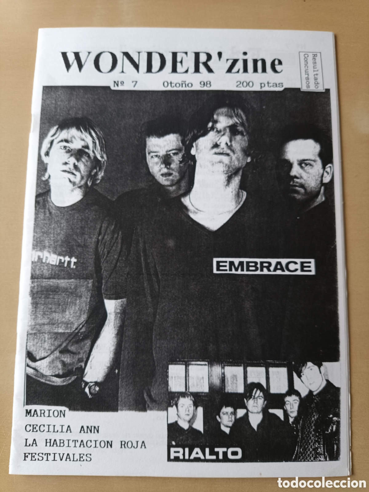 Music magazines: FANZINE WONDER 'ZINE N&deg; 7 OTO&Ntilde;O 98 EMBRACE RIALTO LA HABITACI&Oacute;N ROJA MARION