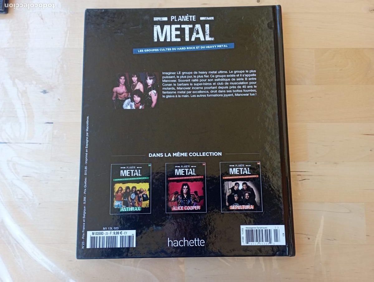 Revistas de m&uacute;sica: MANOWAR PLANETE METAL. - Foto 3