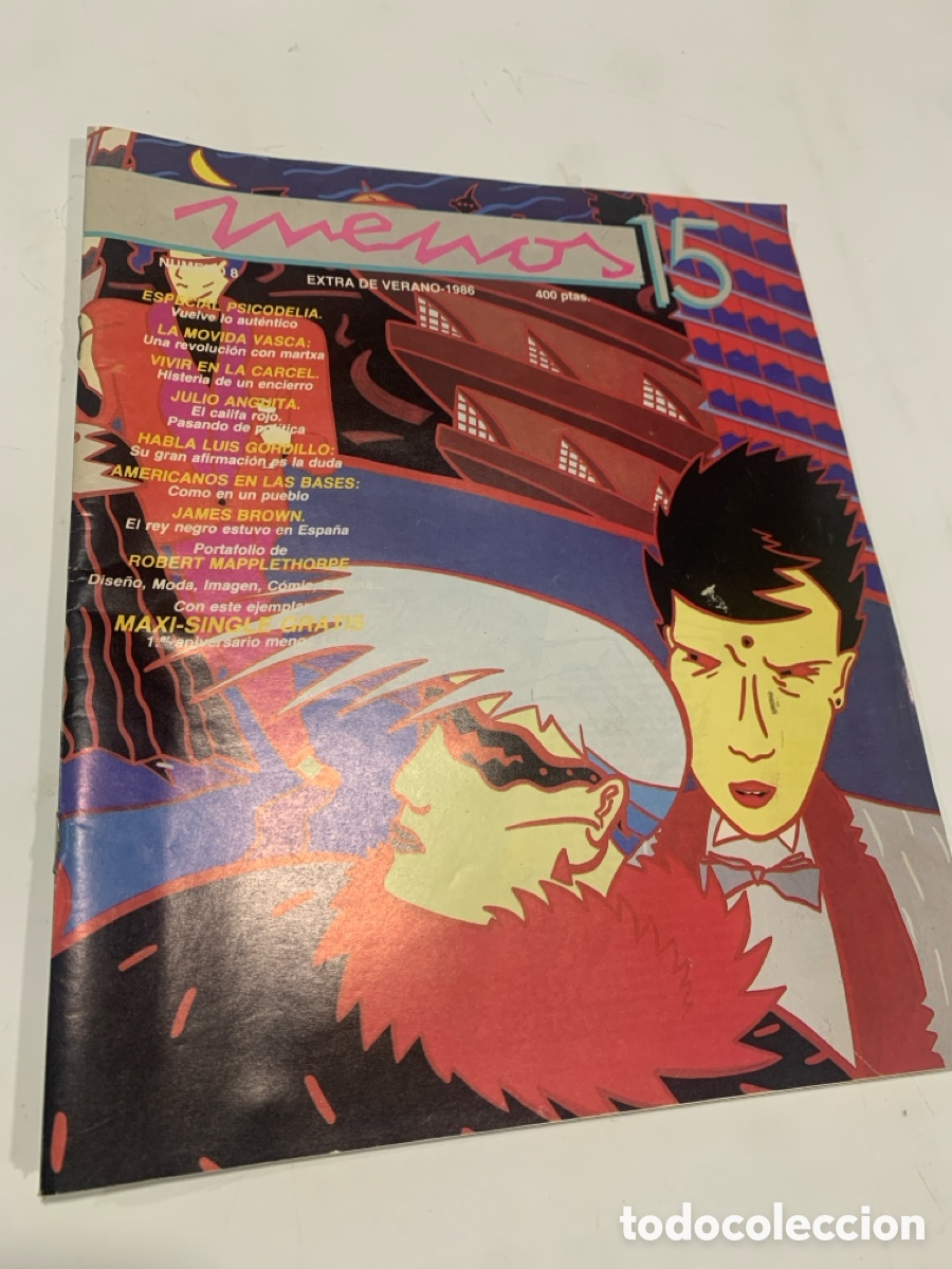 Magazines de musique: Revista menos 15 n&ordm; 8 extra de verano 1986