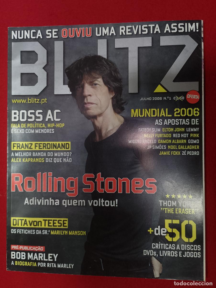 Revistas de m&uacute;sica: Magazine BLITZ 1 - Rolling Stones / Franz Ferdinand / Bob Marley / Dita von Teese