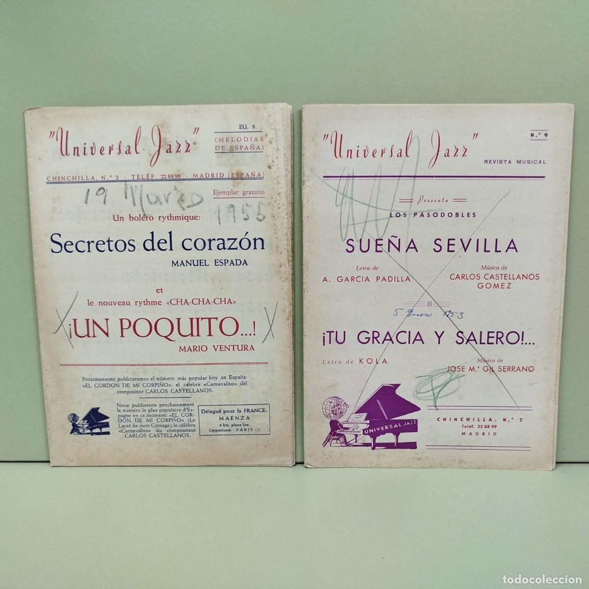 Magazines de musique: LOTE 2 REVISTAS MUSICALES - UNIVERSAL JAZZ - SECRETOS DEL CORAZON / MANUEL ESPADA - UN POQUITO...!