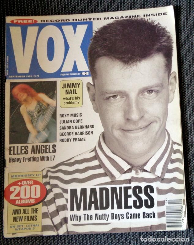 Revistas de m&uacute;sica: REVISTA en INGL&Eacute;S VOX Septiembre 1992 ROCK.MADNESS - HEAVY METAL - BRUCE SPRINGSTEEN - RECORD HUNTER