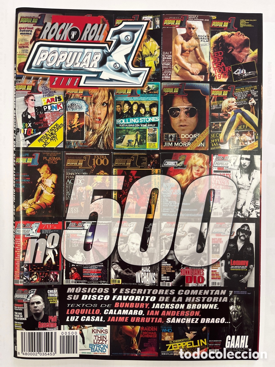 Music magazines: Rock &lsquo;n&rsquo; Roll popular magazine n&ordm; 500 julio - agosto 2015 - a&ntilde;o 42