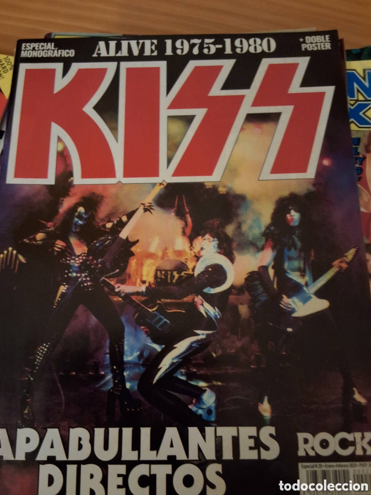Magazines de musique: Kiss revista p&oacute;ster apabullantes directos n&uacute;mero 20 a&ntilde;o 2021 enero incluye posters