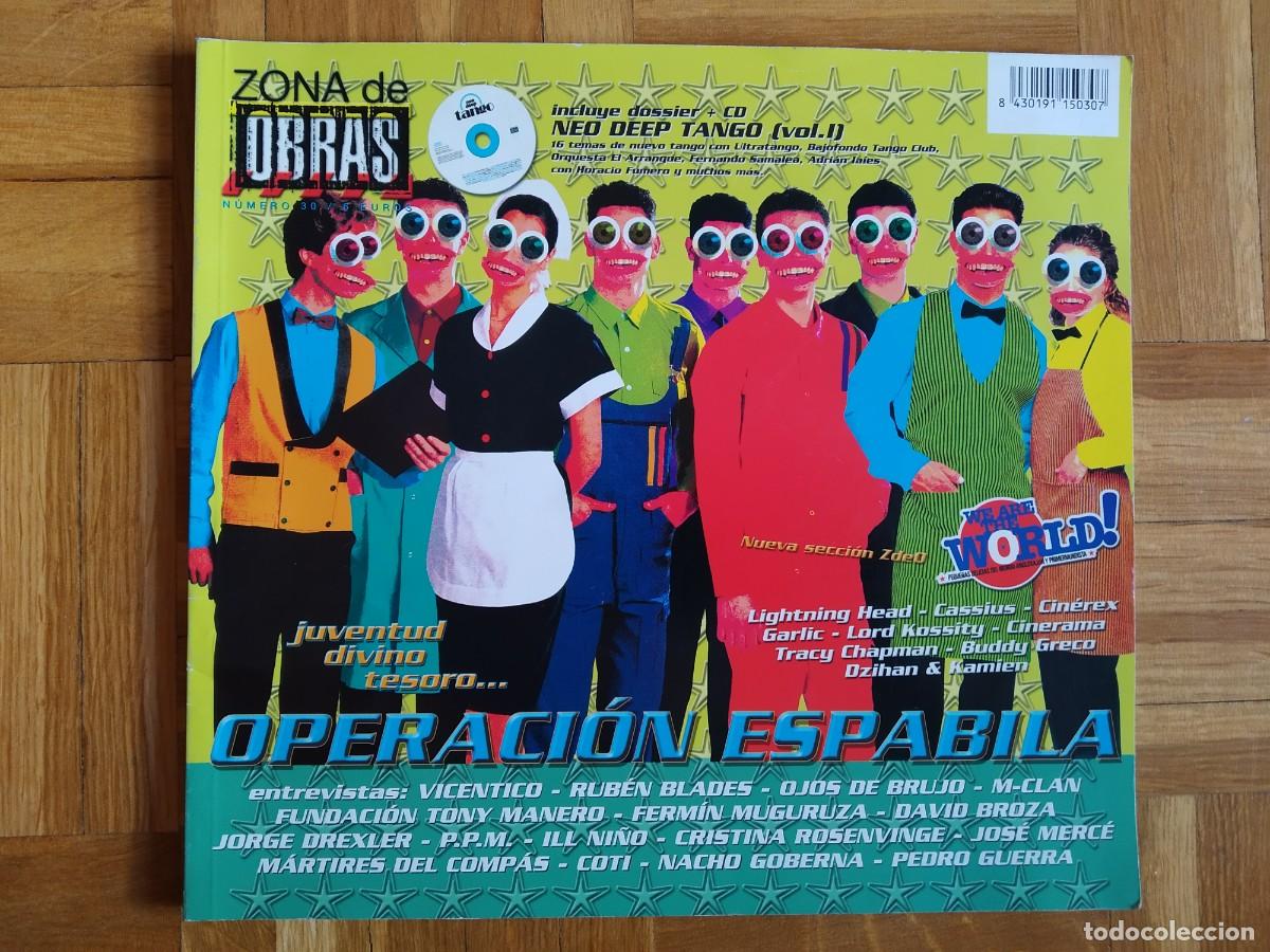 Revistas de m&uacute;sica: REVISTA ZONA DE OBRAS 30 PEDRO GUERRA JOSE MERCE FERMIN MUGURUZA COTI M-CLAN TONY MANERO GARLIC VER