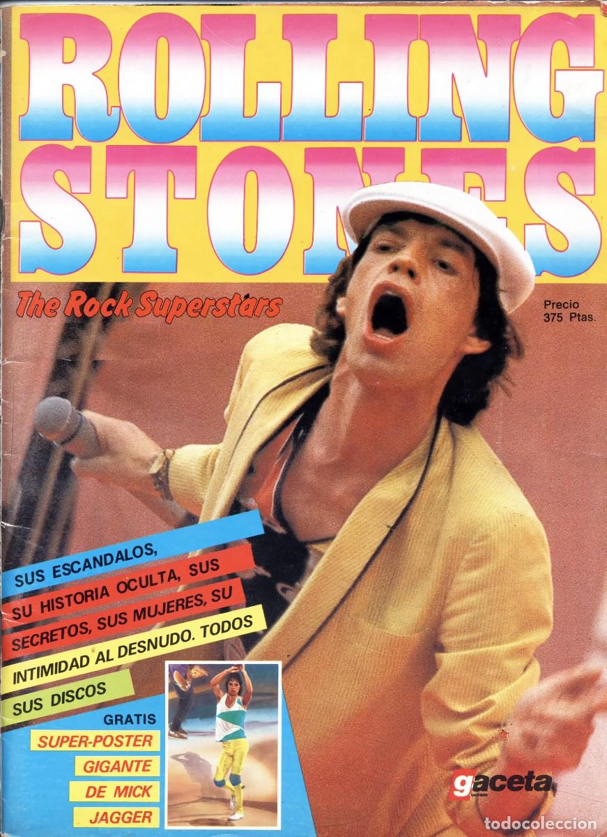 Revistas de m&uacute;sica: GACETA ESPECIAL ROLLING STONES THE ROCK SUPERSTAR FOTO CENTRAL PERO SIN POSTER GIGANTE