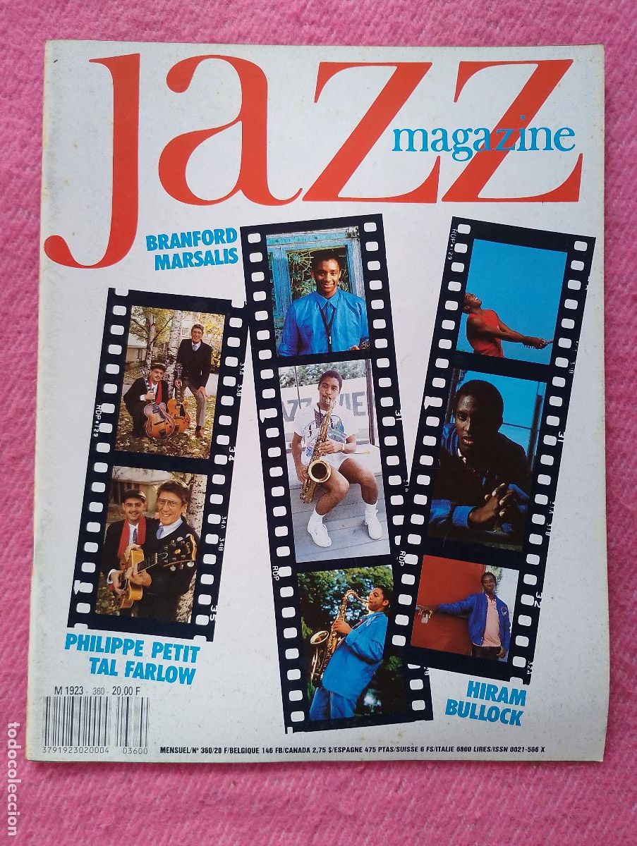 Music magazines: Magazine JAZZ 360 - Branford Marsalis / Hiram Bullock / Philippe Petit / Tal Farlow