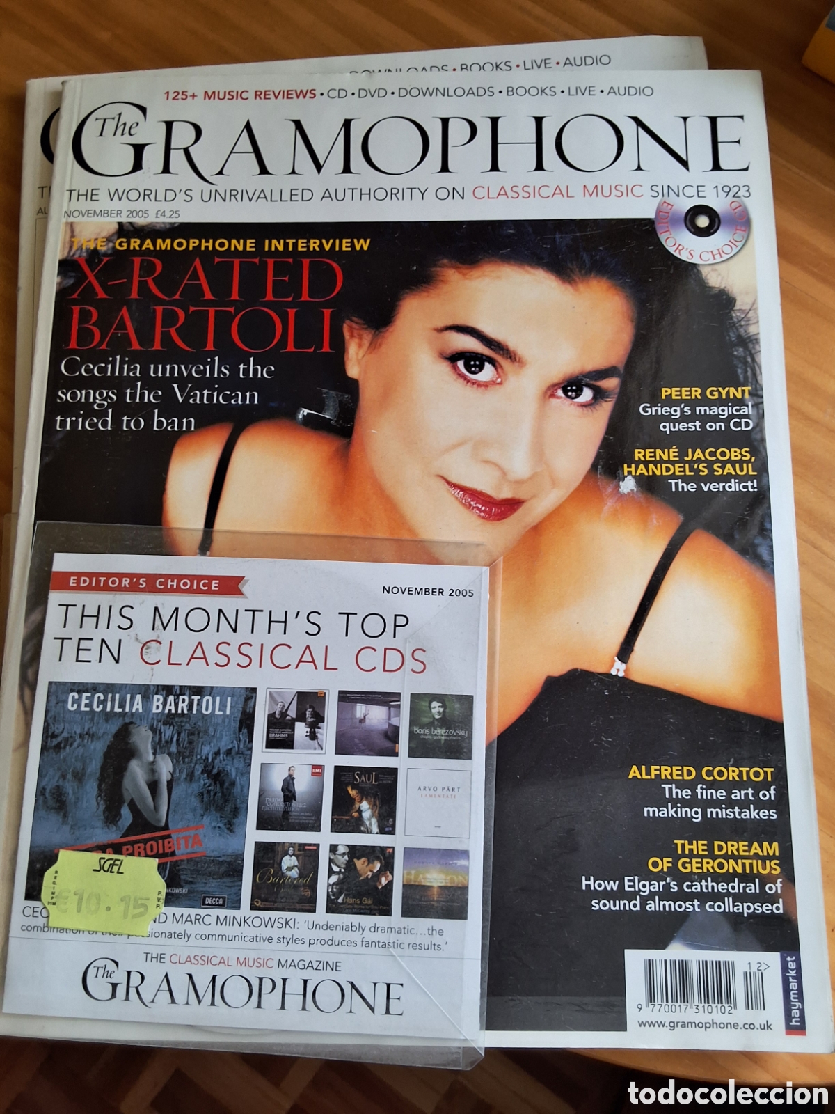 Music magazines: Gramophone revista inglesa m&uacute;sica cl&aacute;sica 2005 noviembre incluye CD