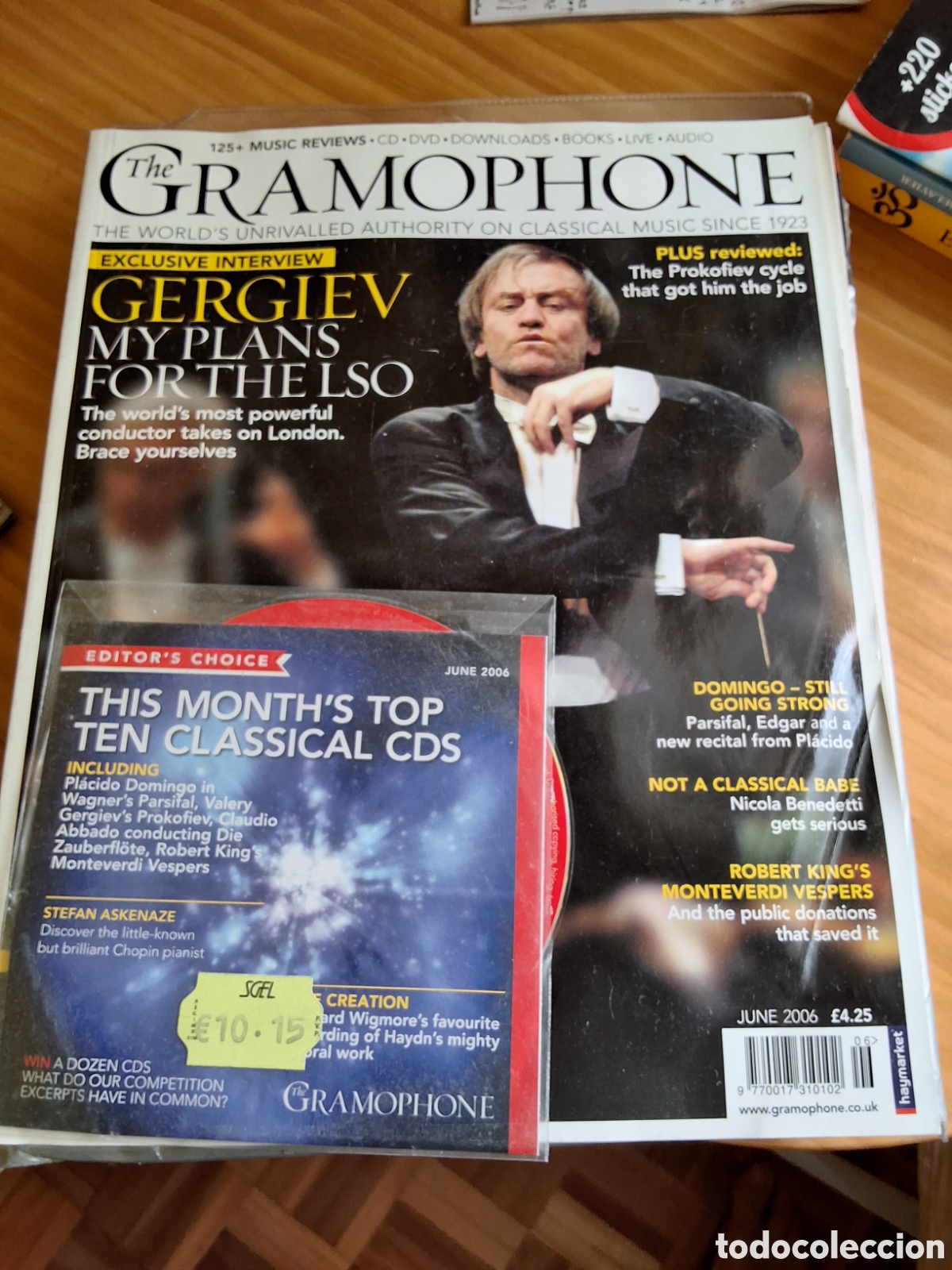 Music magazines: Gramophone revista inglesa m&uacute;sica cl&aacute;sica 2006 junio incluye CD
