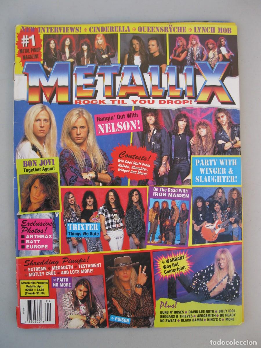 Musikzeitschriften: METALLIX - VOLUME 2 - N&ordm; 8 - ABRIL DE 1991 - EN INGL&Eacute;S.