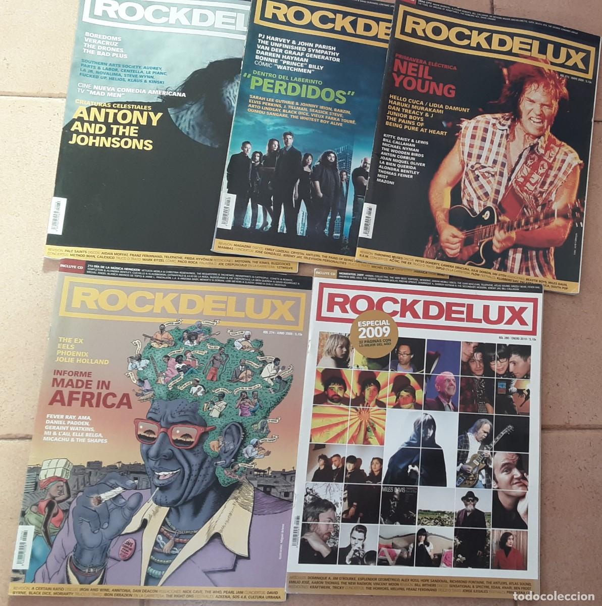 Music magazines: RockDeluxe, cinco n&uacute;meros de 2009 entre ellos el resumen del a&ntilde;o, 270,272,273,274 y 280