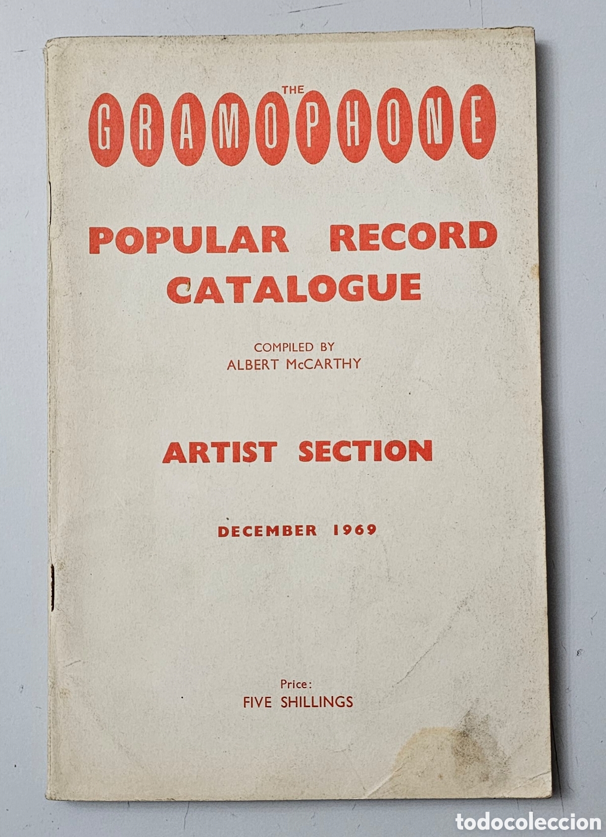 Magazines de musique: LIBRO THE GRAMOPHONE POPULAR RECORD CATALOGUE UK DIC. 1969