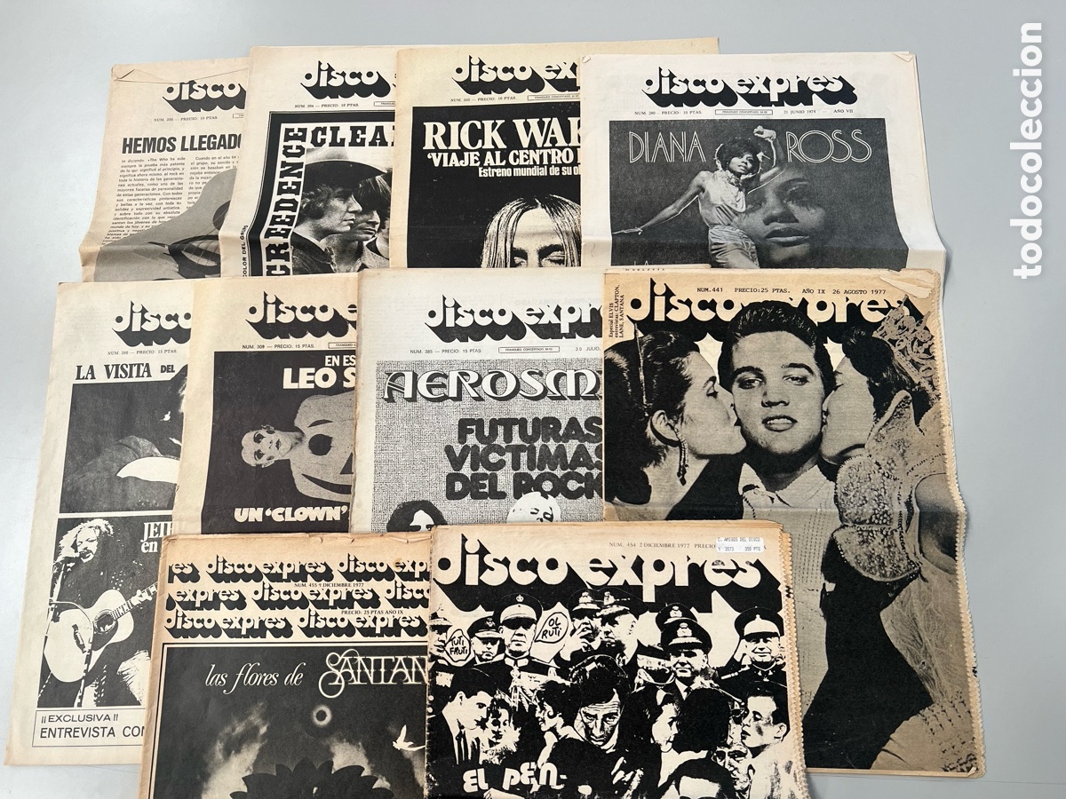 Magazines de musique: Disco Expr&eacute;s - Lote 10 revistas