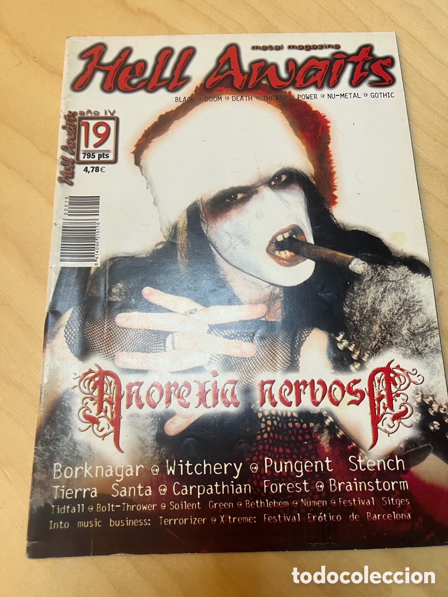 Magazines de musique: Revista Hell N&uacute;mero 19 (Diciembre 2001)
