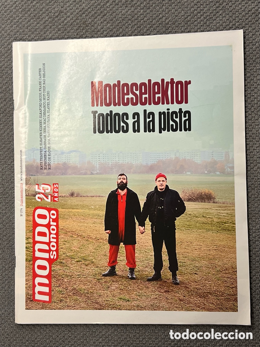 Magazines de musique: MONDO SONORO. No.274, Julio 2019. Modeselektor. Todos a la pista. Kate Tempest, Sleater-Kinney