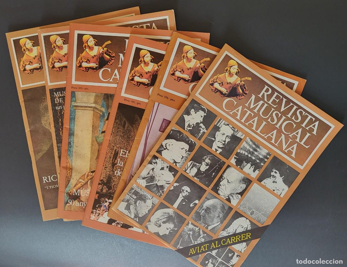 Music magazines: LOTE DE 6 REVISTAS + FOLLETO PRE-PUBLICACI&Oacute;N.- REVISTA MUSICAL CATALANA. (1984- 1985 Y 1990)
