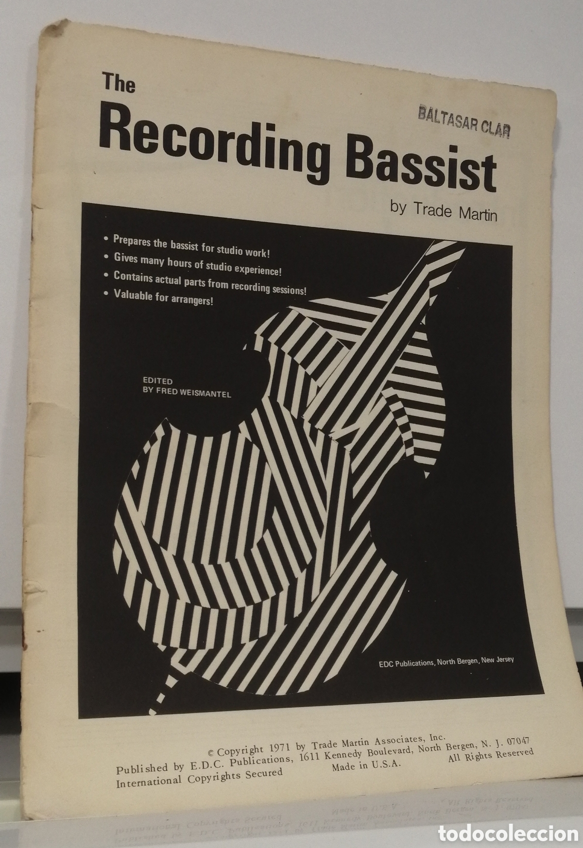 Music magazines: The Recording Bassist by Trade Martin Prepares The Bassist