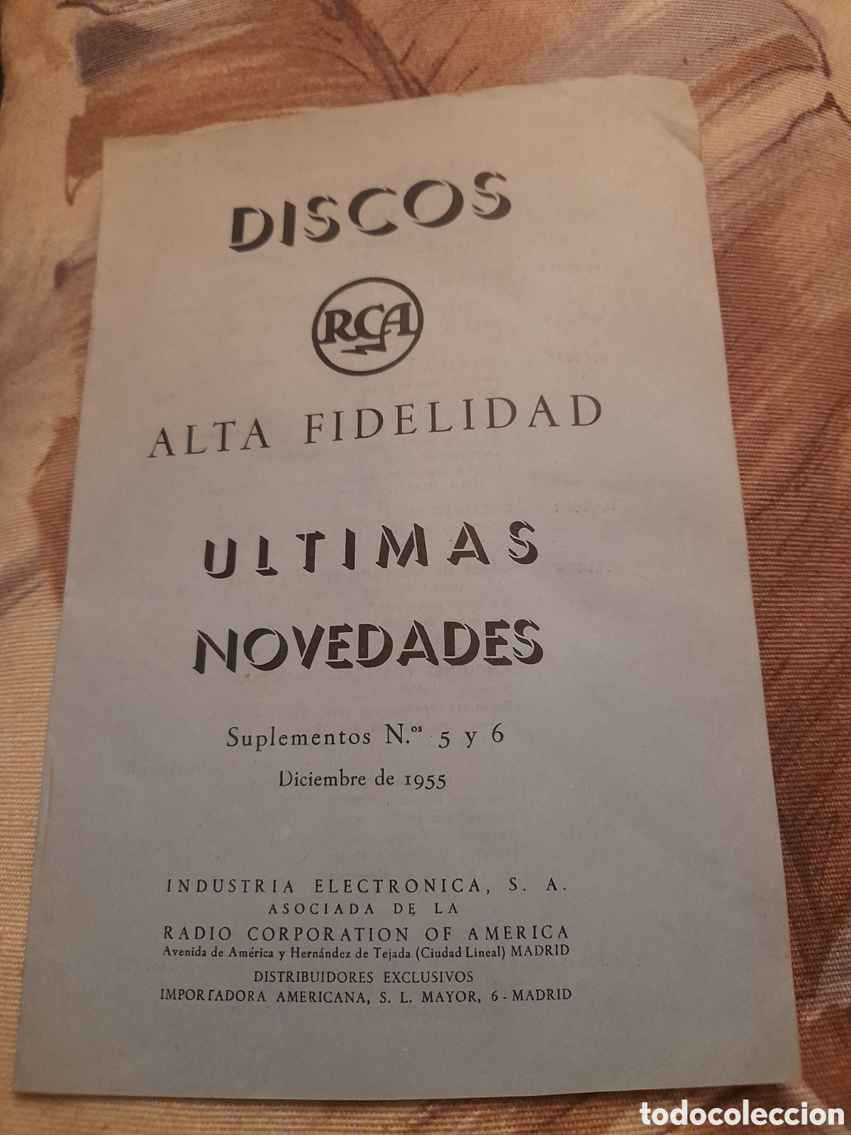 Revistas de m&uacute;sica: Cat&aacute;logo de Discos RCA de 1955 - Foto 1