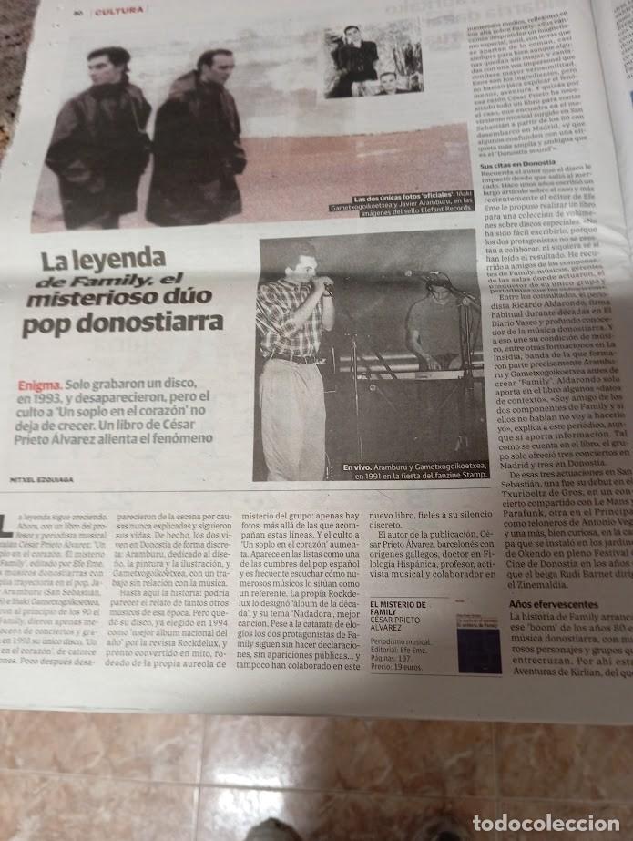 Music magazines: DIARIO VASCO LA LEYENDA DE FAMILY / DUO POP DONOSTIARRA SAN SEBATIAN